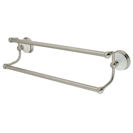 Kingston Brass BA11318SN Vintage 18" Dual Towel Bar, Brushed Nickel BA11318SN